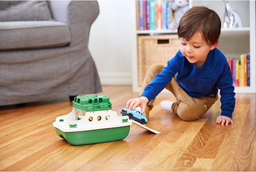 Green Toys Ferry Boat - Green/White-2
