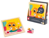 Janod houten puzzel kat Peanut - educatief speelgoed FSC hout-3
