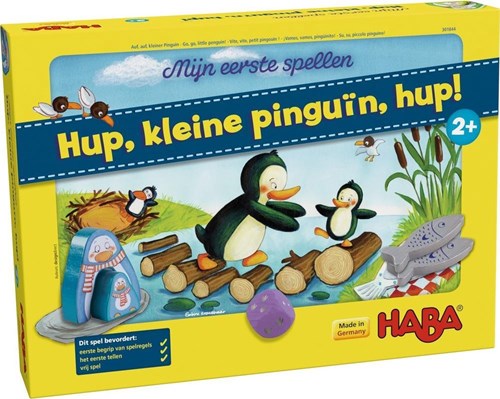 Haba spel - educatief bordspel Mijn eerste spellen Hup, kleine pinguïn, hup