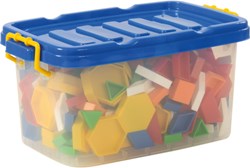 Eduplay bouwspeelgoed gekleurde vormen 360 stuks karton educatief