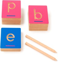 Eduplay alfabet voelkaarten - tactiele traceerletters leren schrijven-2