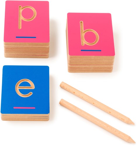 Eduplay alfabet voelkaarten - tactiele traceerletters leren schrijven-2