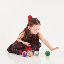 TickiT sensorische glitterballen speelgoed - regenboog set van 7