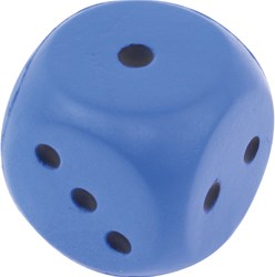 Eduplay dobbelstenen foam 6 cm set van 6 stuks rood blauw groen