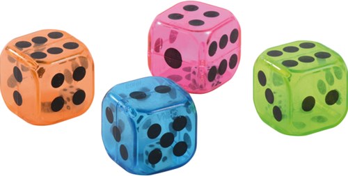Dice in a dice set of 12