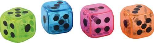 Dice in a dice set of 12-3