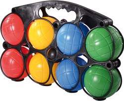 Eduplay boccia spel kunststof set voor kinderen en volwassenen tuin