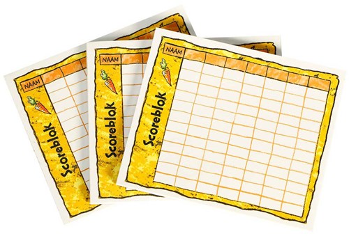 999 Games Scoreblokken Konijnenhokken Scoreblokken, 3st.