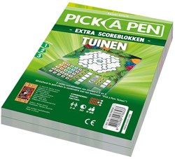 999 Games scoreblokken Pick a Pen Tuinen - extra scoreblokken spel