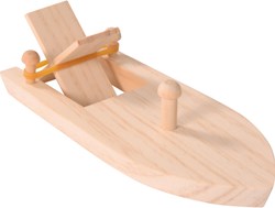 Eduplay boot speelgoed met elastiek motor - multicolor waterpret