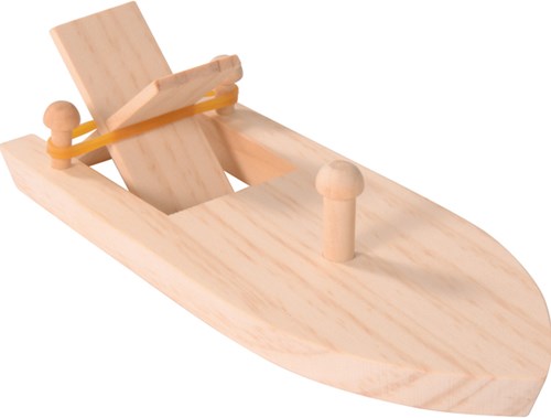 Eduplay boot speelgoed met elastiek motor - multicolor waterpret