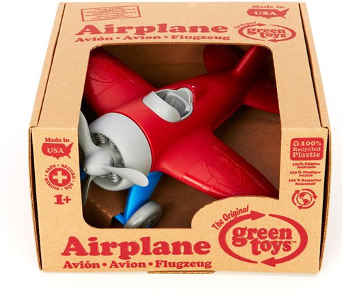 Green Toys Airplane - RED WINGS