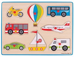 BigJigs Lift Out Puzzle - Transport
