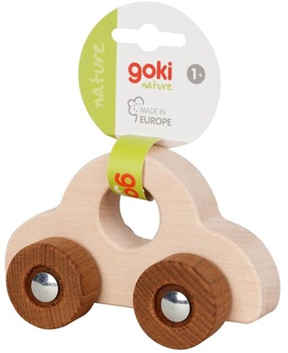Goki houten voertuigen - handauto -  1stuk - willekeurig geleverd-2
