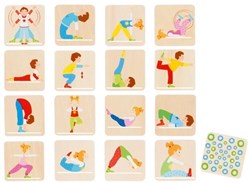 Goki houten memoryspel gymnastiek - educatief speelgoed 32-delig