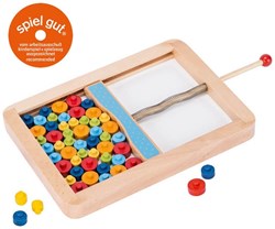 Goki Mikado spel met schijven - houten behendigheidsspel voor kinderen