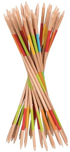 Goki Mikado spel - houten behendigheidsspel 27cm klassiek