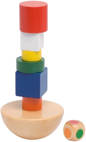 Goki balansspel houten toren in zak - educatief speelgoed-2