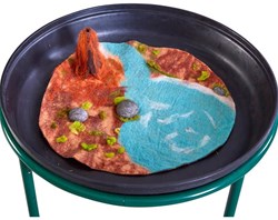 Cosy 3d Felt Mat Volcano