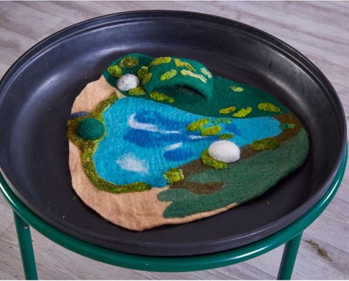 Cosy 3D Felt Mat Cave-2