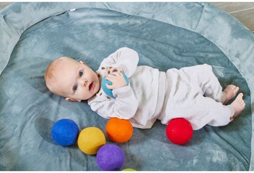 Cosy Large Rainbow Felt Balls-2