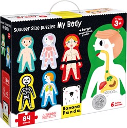 Banana Panda Suuuper Size Puzzles My Body 3+