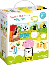 Banana Panda - Figure It Out Puzzel Boerderij - 20st.
