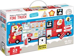 Banana Panda - Maak de Puzzel Passend Brandweerwagen - 23st.