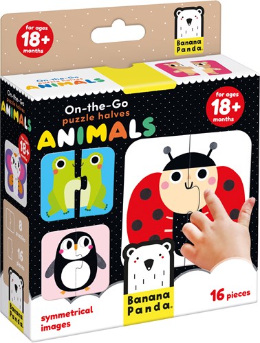 Banana Panda - On-the-Go Puzzel Halve Dieren - 16st.
