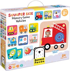 Banana Panda - Grote Memory Spel Voertuigen - 24st.