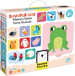 Banana Panda superformaat memo spel boerderijdieren 2+