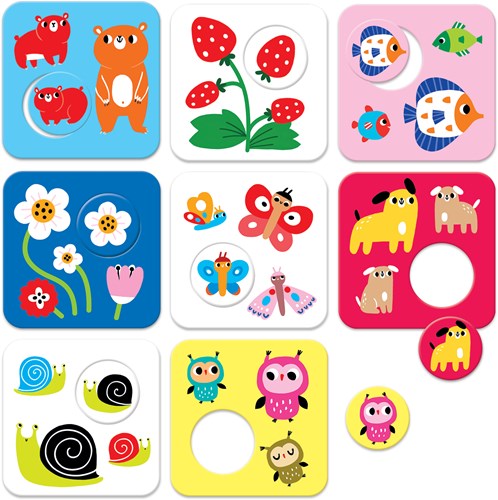 Banana Panda - Hoog Contrast Puzzel Zoek Dezelfde - 8dlg.-2