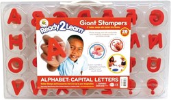 Eduplay stempelset alfabet rood - 30 stuks - educatief speelgoed