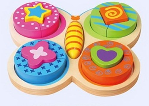 Viga Toys Puzzel vlinder. +18mnd
