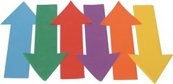Spordas vloermarkers pijlen set van 6 - antislip PVC speelvloer