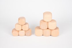 TickiT Tickit Natuurlijke Houten Kubussen