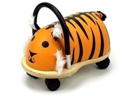 Wheelybug loopauto tijger - houten ride-on speelgoed klein
