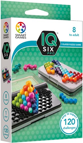 Smart Games denkspel IQ Six Pro - 120 opdrachten - breinbreker