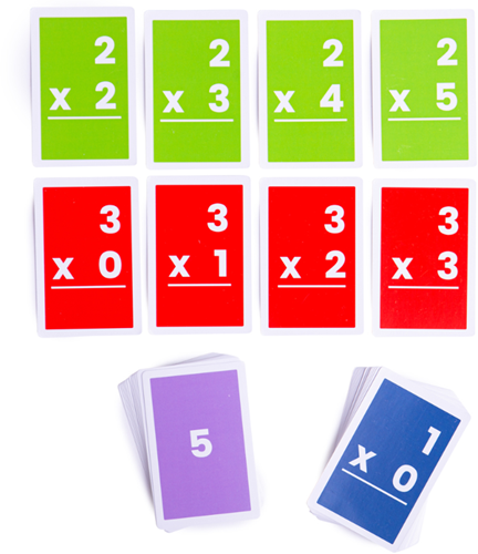 BigJigs Flashcards educatief speelgoed - vermenigvuldigen 1-6