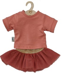 Hollie poppenkleding set rok en shirt candy terra voor Gordi-pop