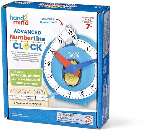 Learning Resources educatieve klok - Advanced NumberLine Clock - Rekenklok voor kinderen-2