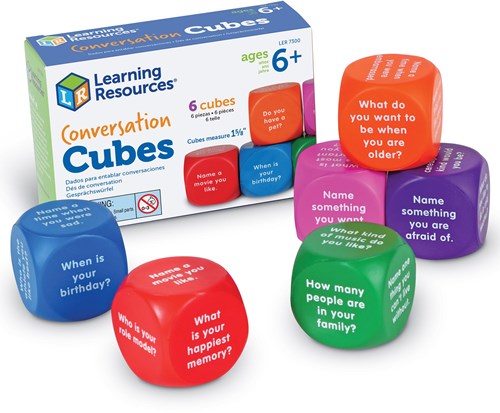Learning Resources educatief speelgoed Conversation Cubes Engels taalspel