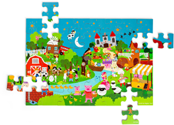BigJigs vloerpuzzel kinderliedjes - educatief speelgoed puzzel