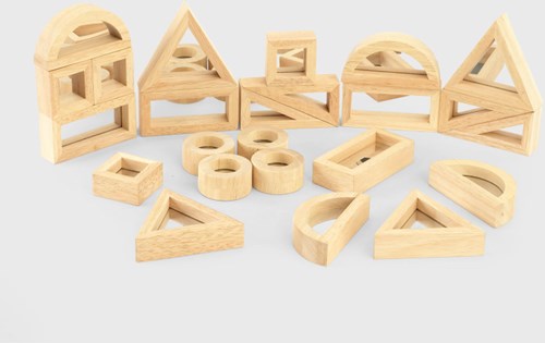TickiT spiegel blokken - educatief speelgoed set 24 stuks