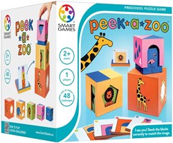 Smart Games educatief speelgoed Peek-A-Zoo - 48 uitdagingen - leren