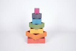 TickiT Tickit Regenboog Houten Architect Vierkanten