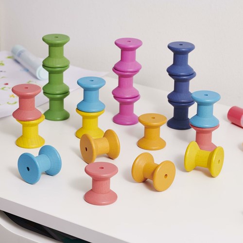 TickiT Tickit Regenboog Houten Spoelen-2