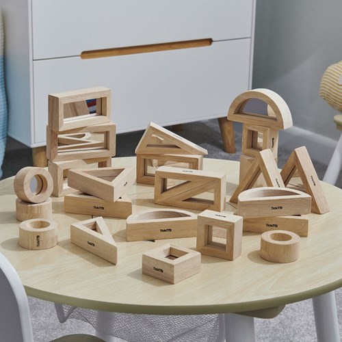TickiT spiegel blokken - educatief speelgoed set 24 stuks-2