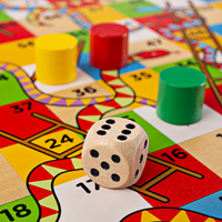 BigJigs houten bordspel slangen en ladders klassiek kinderspel-2