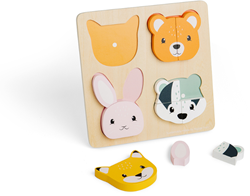 BigJigs houten dieren puzzel - educatief speelgoed bosdieren